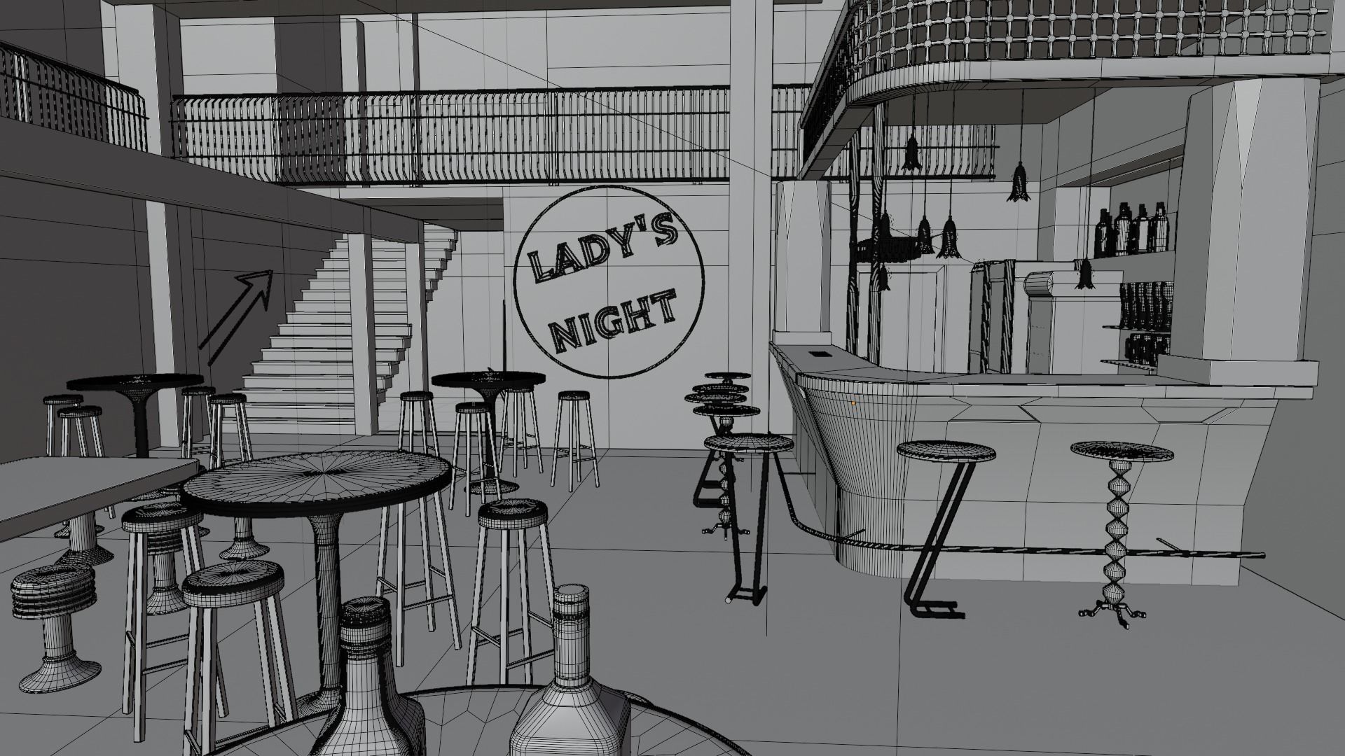 The bar 3D model_8