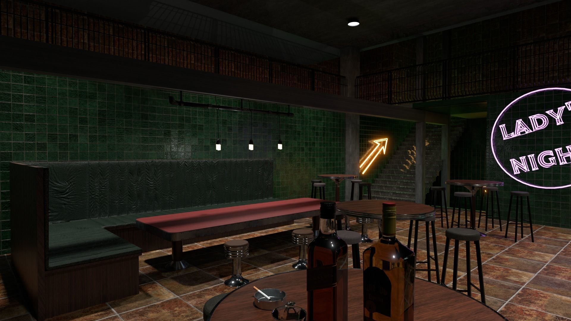 The bar 3D model_3