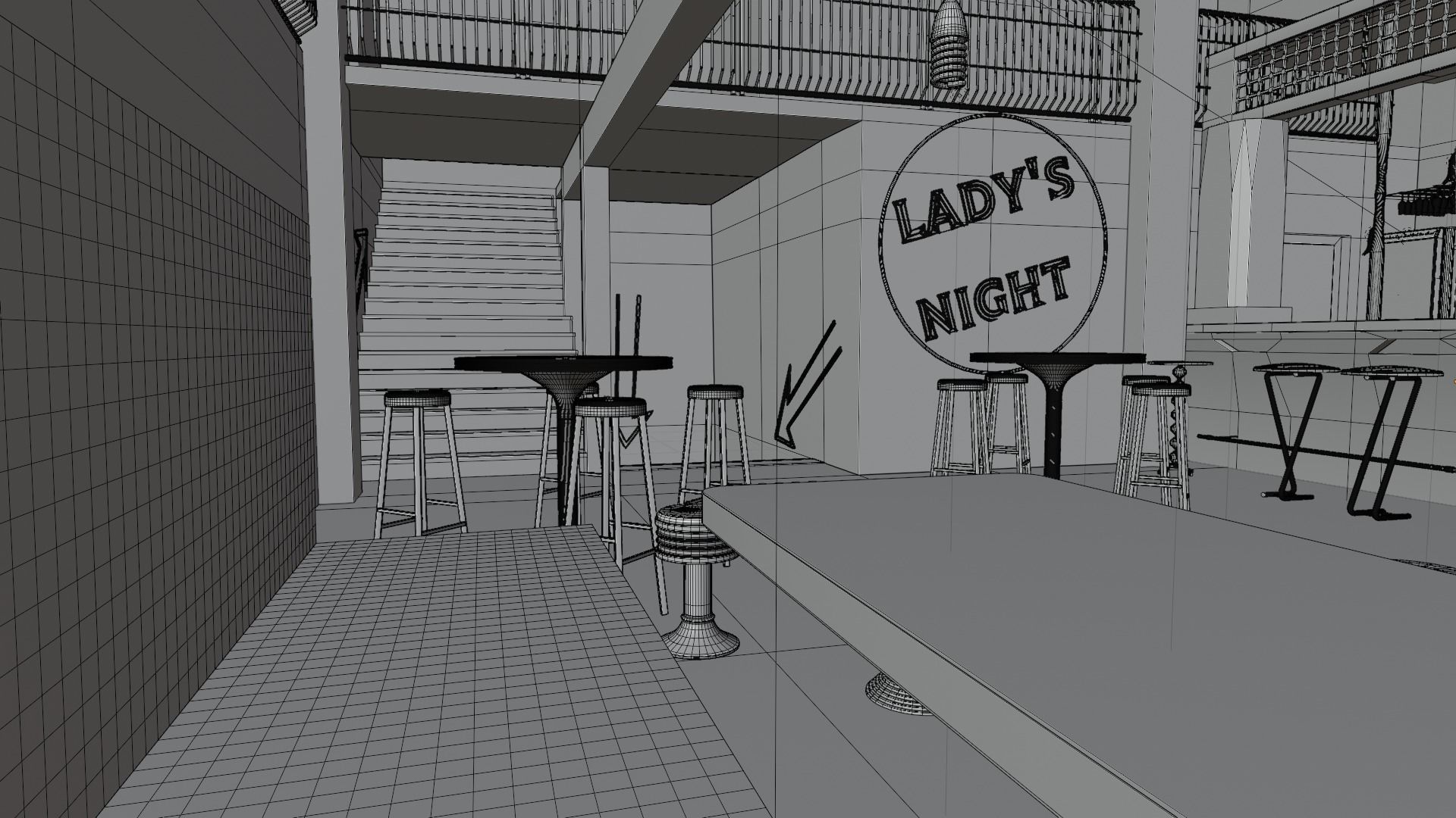 The bar 3D model_12