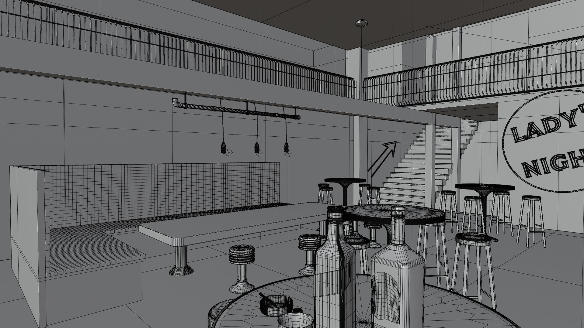 The bar 3D model_9