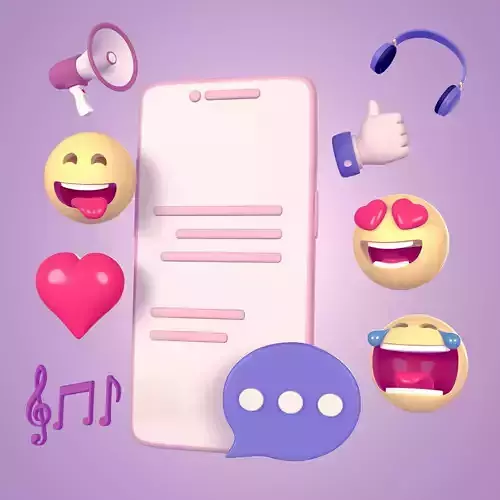 Cartoon Icons - Smilies Pack Low-poly 3D model