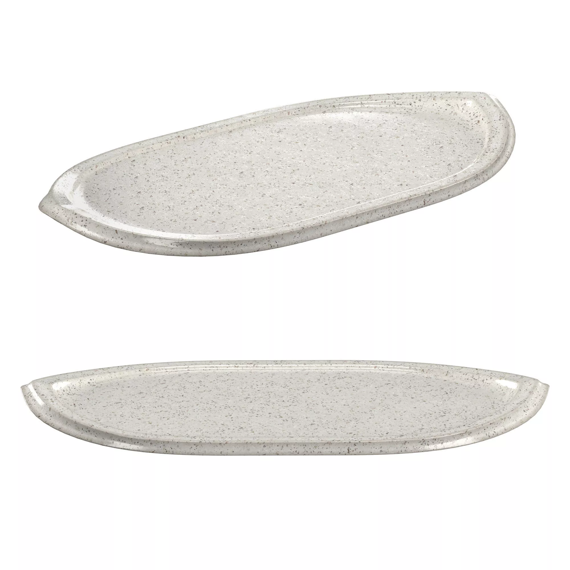 Serving Board Violet oval platter 3D model