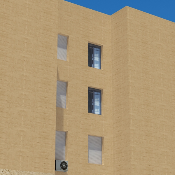 Building Collection 65-68 Low-poly 3D model_31