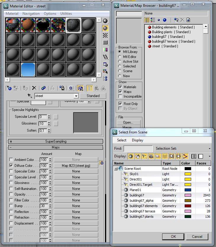 Building Collection 65-68 Low-poly 3D model_51