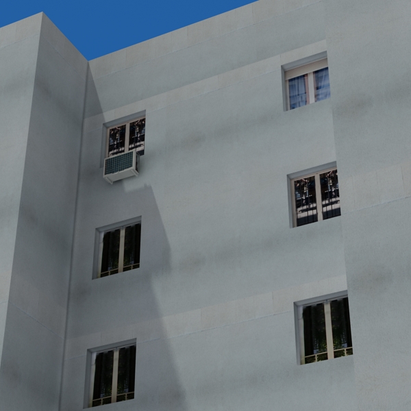 Building Collection 65-68 Low-poly 3D model_47