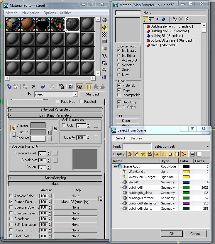 Building Collection 65-68 Low-poly 3D model_66
