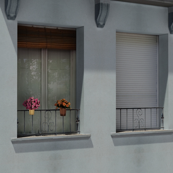 Building Collection 65-68 Low-poly 3D model_46