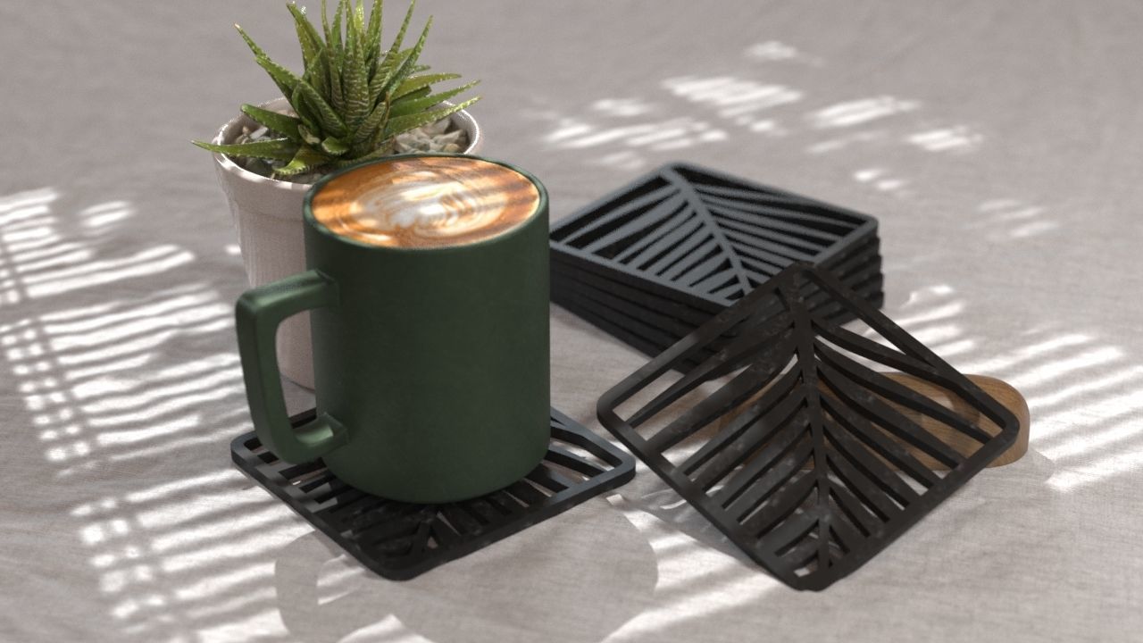 COASTERS  3D print model_32