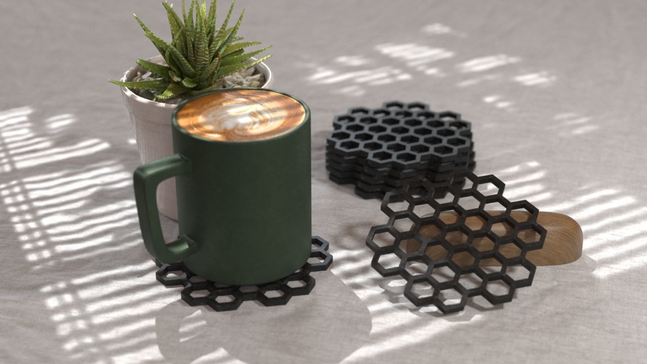 COASTERS  3D print model_21