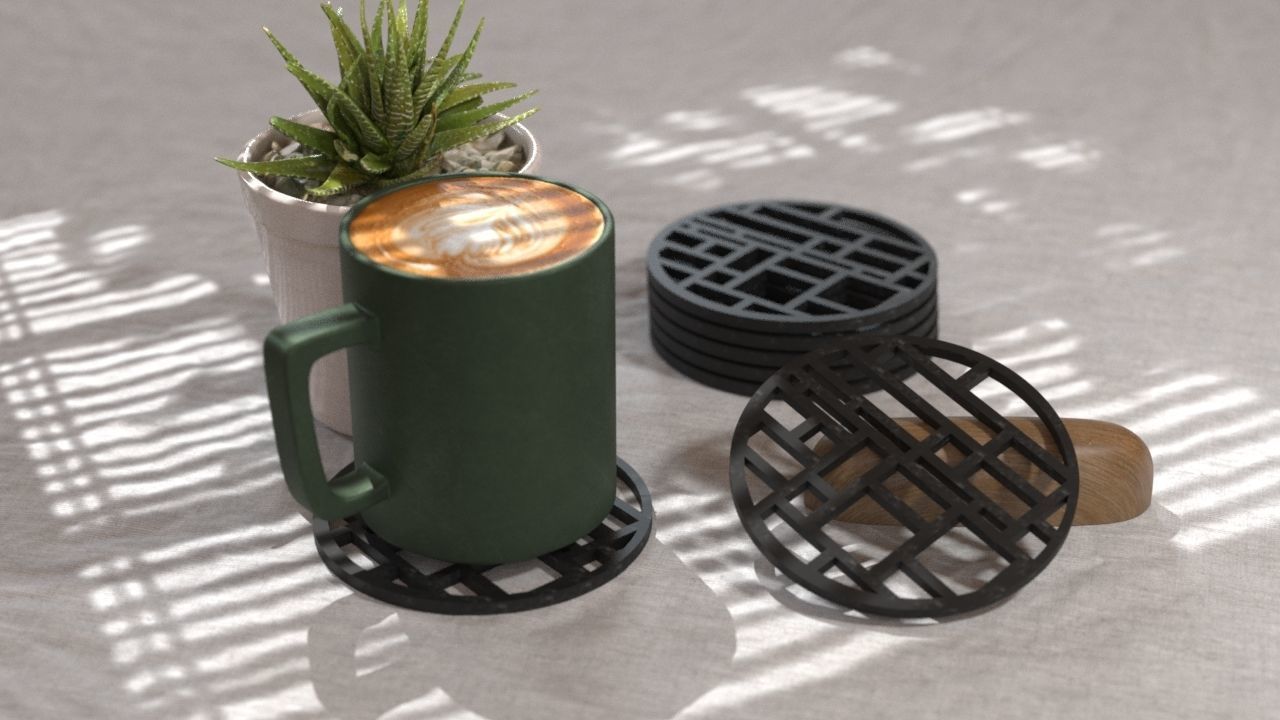 COASTERS  3D print model_46