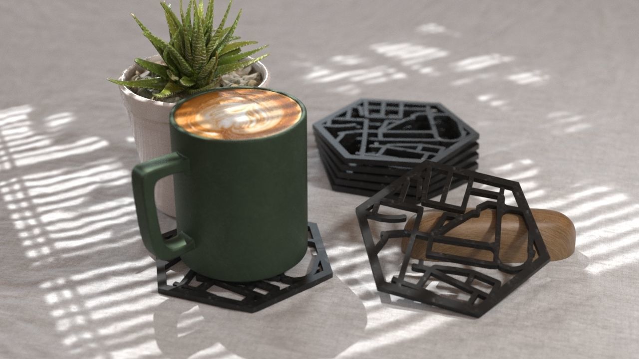 COASTERS  3D print model_5