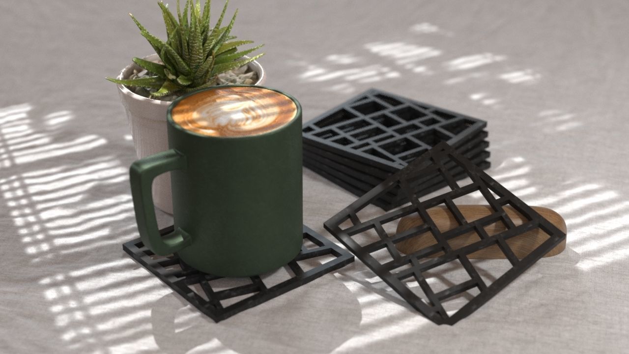 COASTERS  3D print model_44