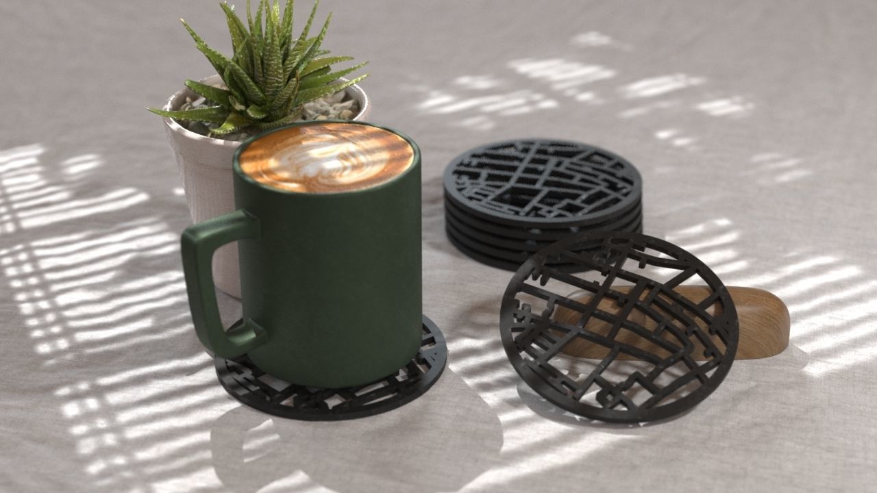 COASTERS  3D print model_1