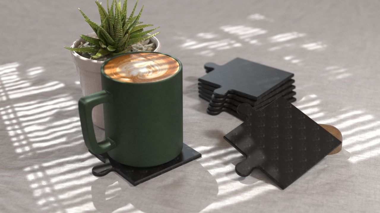 COASTERS  3D print model_35
