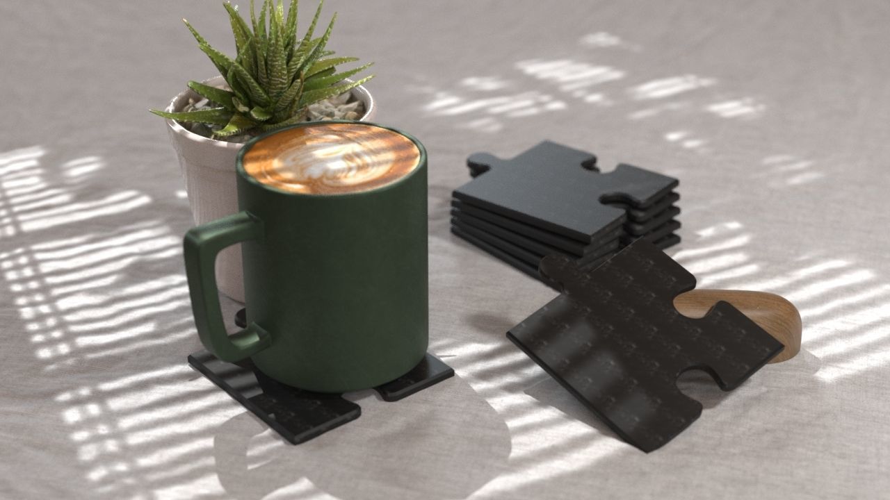 COASTERS  3D print model_40