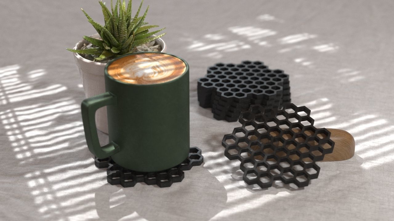 COASTERS  3D print model_22