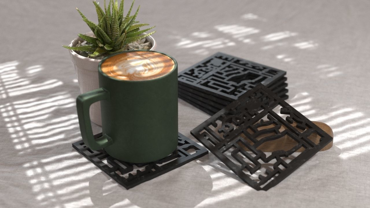 COASTERS  3D print model_7
