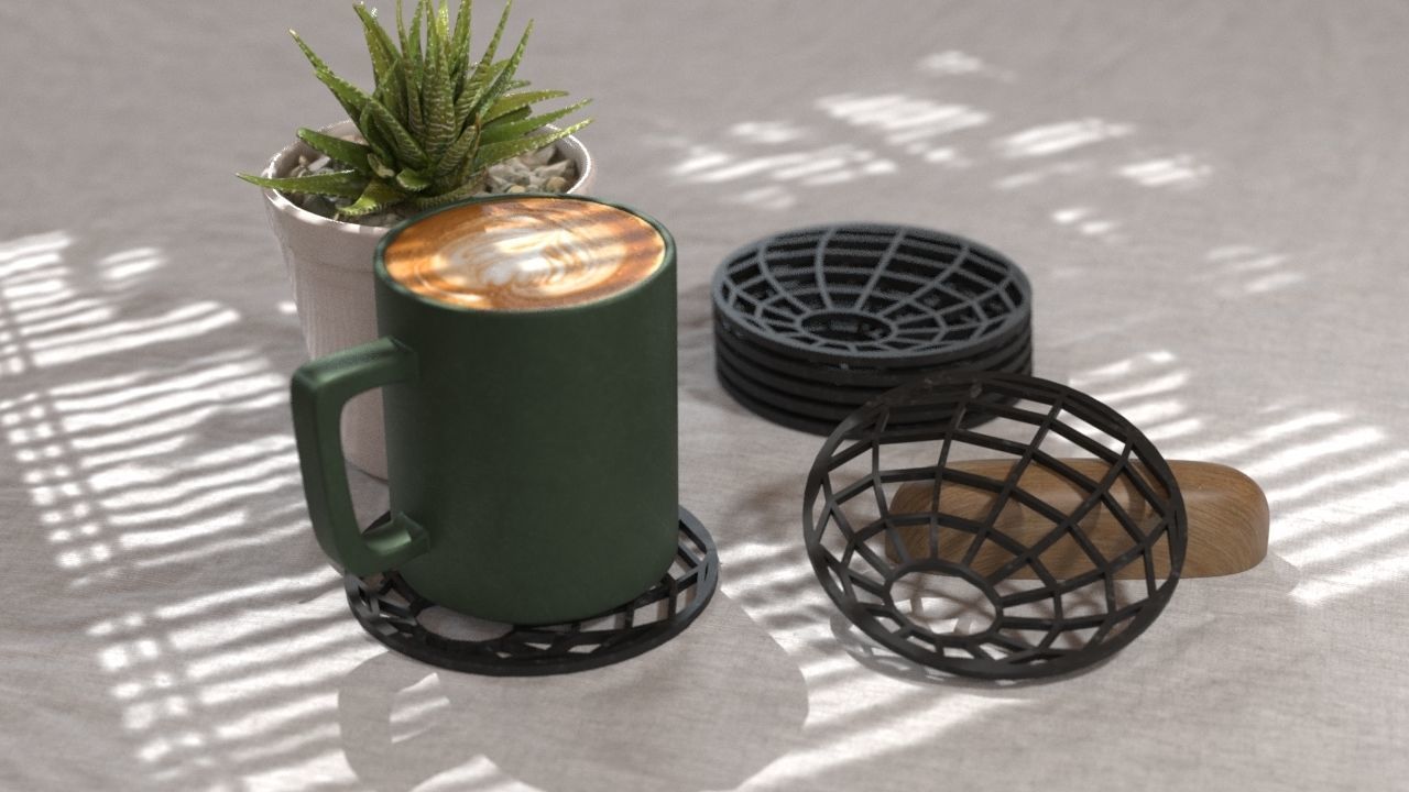 COASTERS  3D print model_17