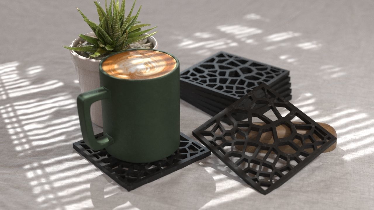 COASTERS  3D print model_52