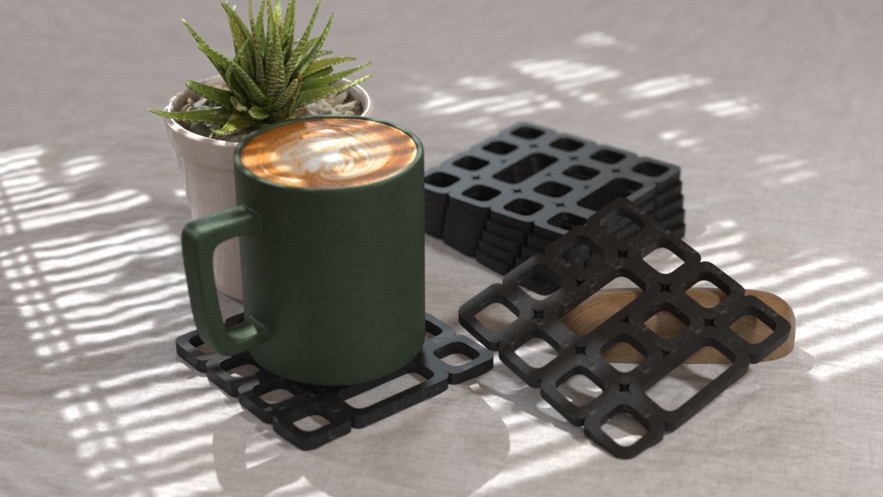 COASTERS  3D print model_50