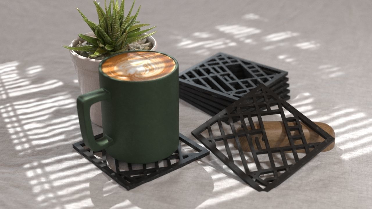 COASTERS  3D print model_10