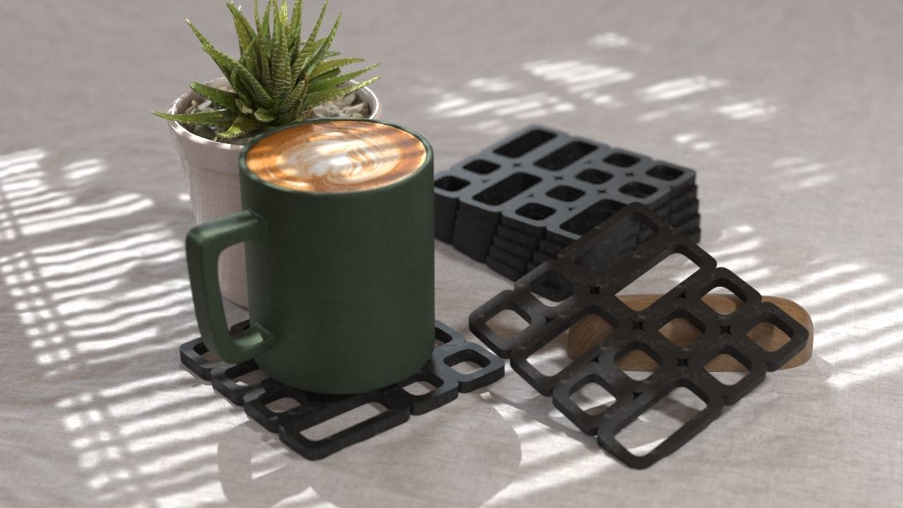 COASTERS  3D print model_49