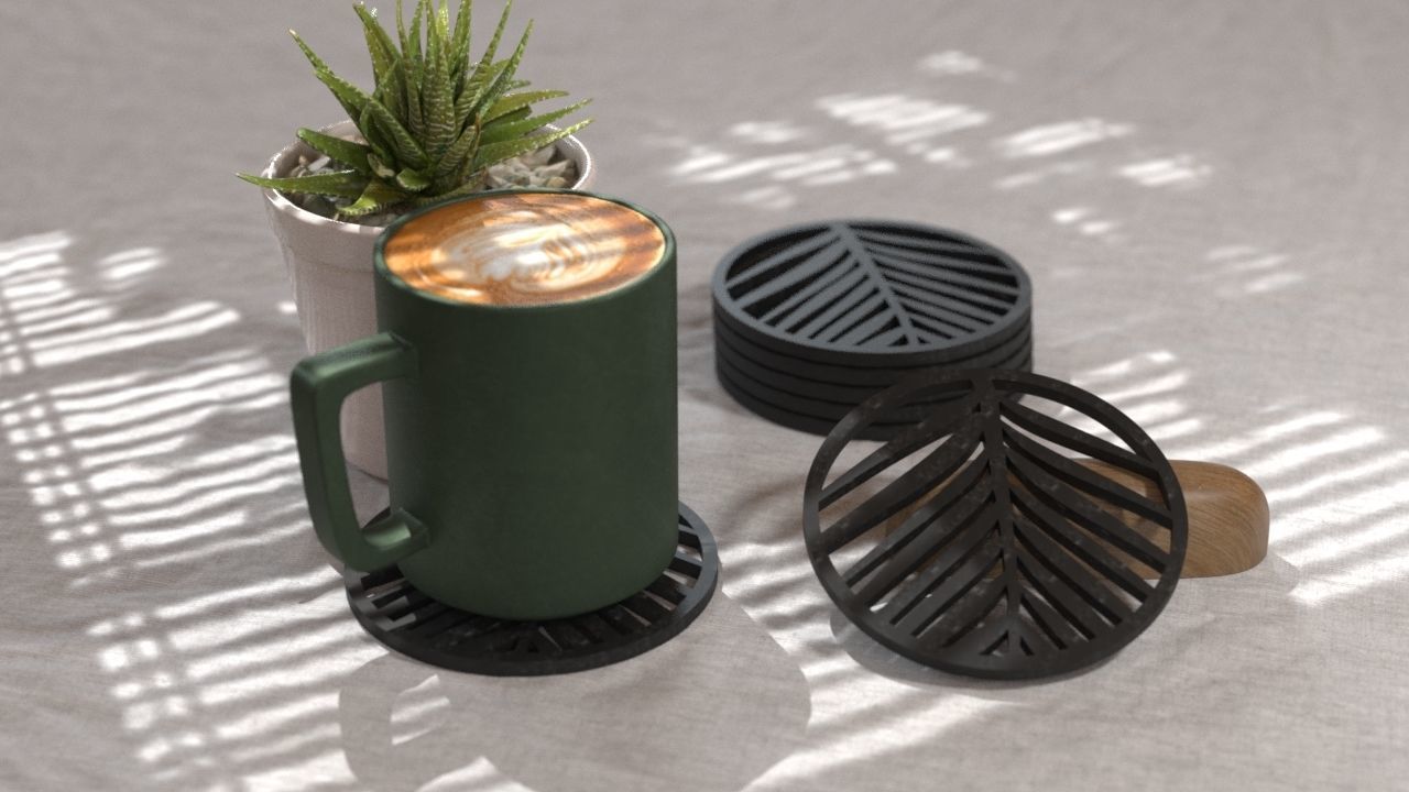 COASTERS  3D print model_28