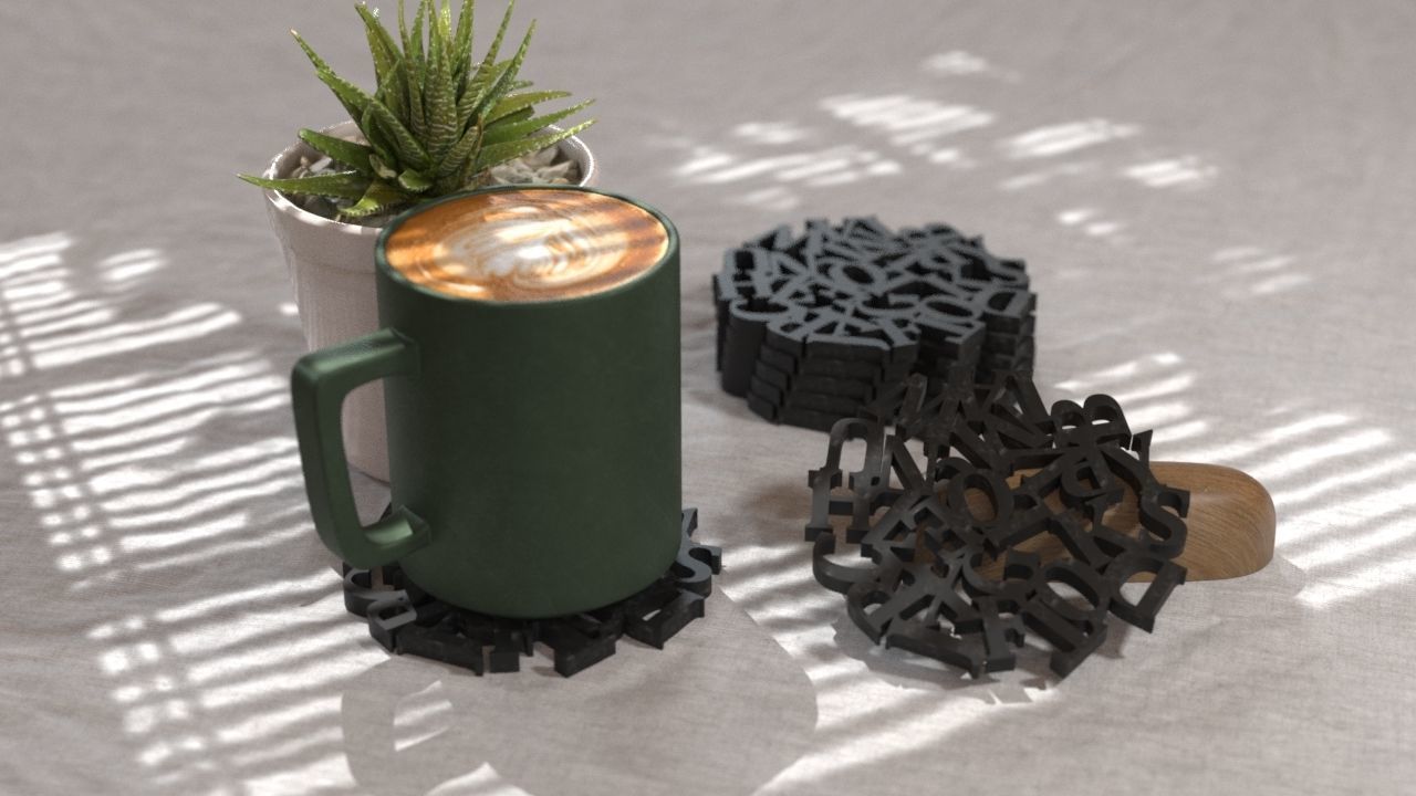 COASTERS  3D print model_25