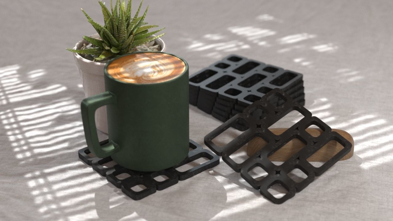 COASTERS  3D print model_47