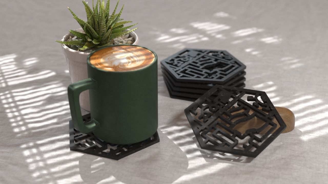 COASTERS  3D print model_8
