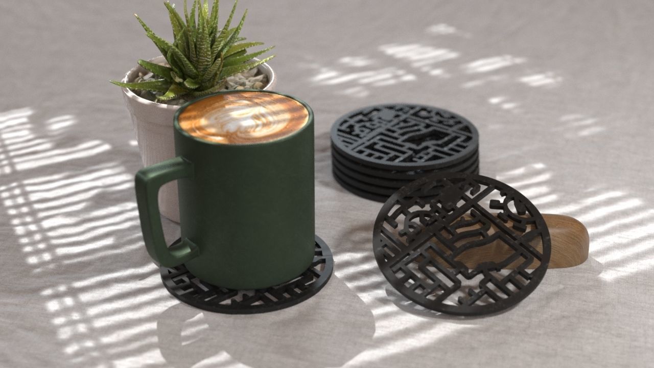 COASTERS  3D print model_6