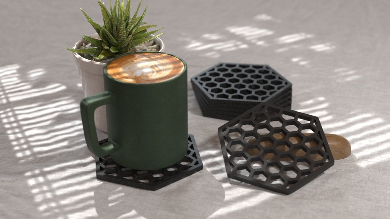 COASTERS  3D print model_18