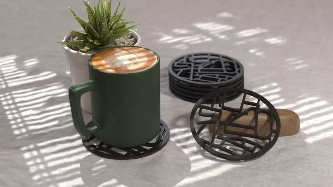 COASTERS  3D print model_0