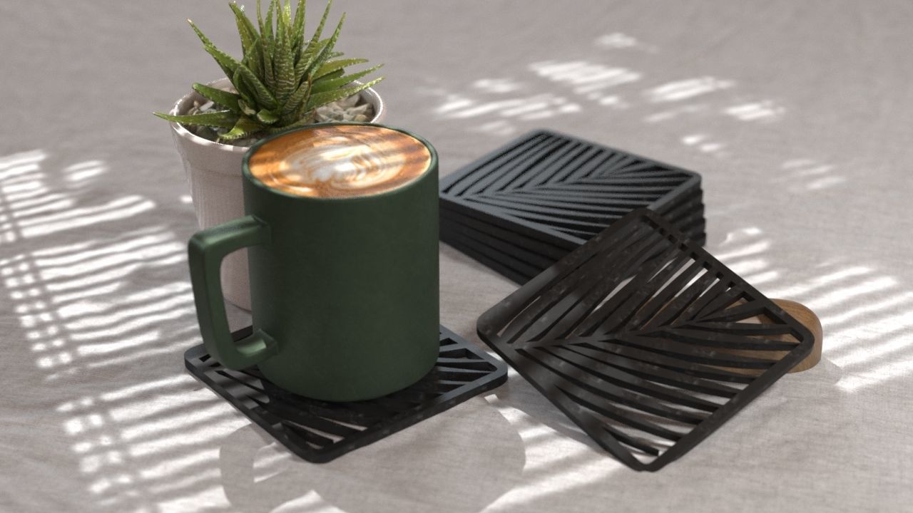 COASTERS  3D print model_33