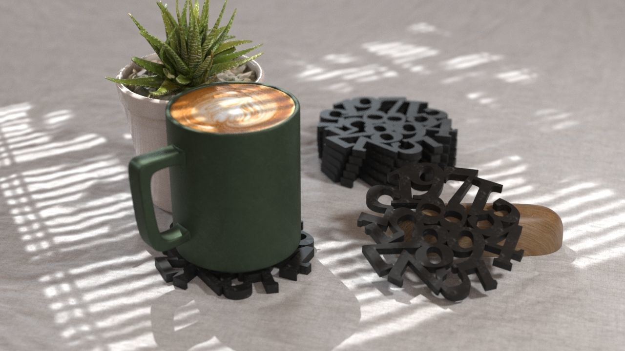 COASTERS  3D print model_24