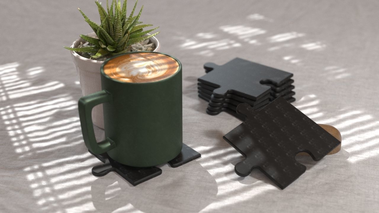COASTERS  3D print model_38