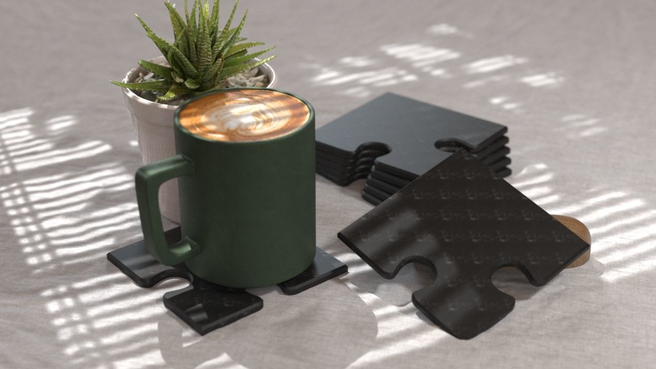 COASTERS  3D print model_41