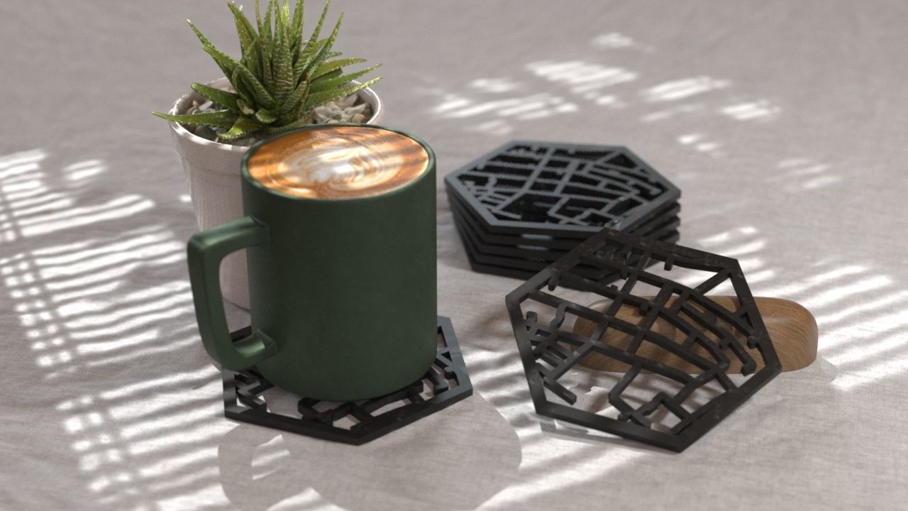 COASTERS  3D print model_3