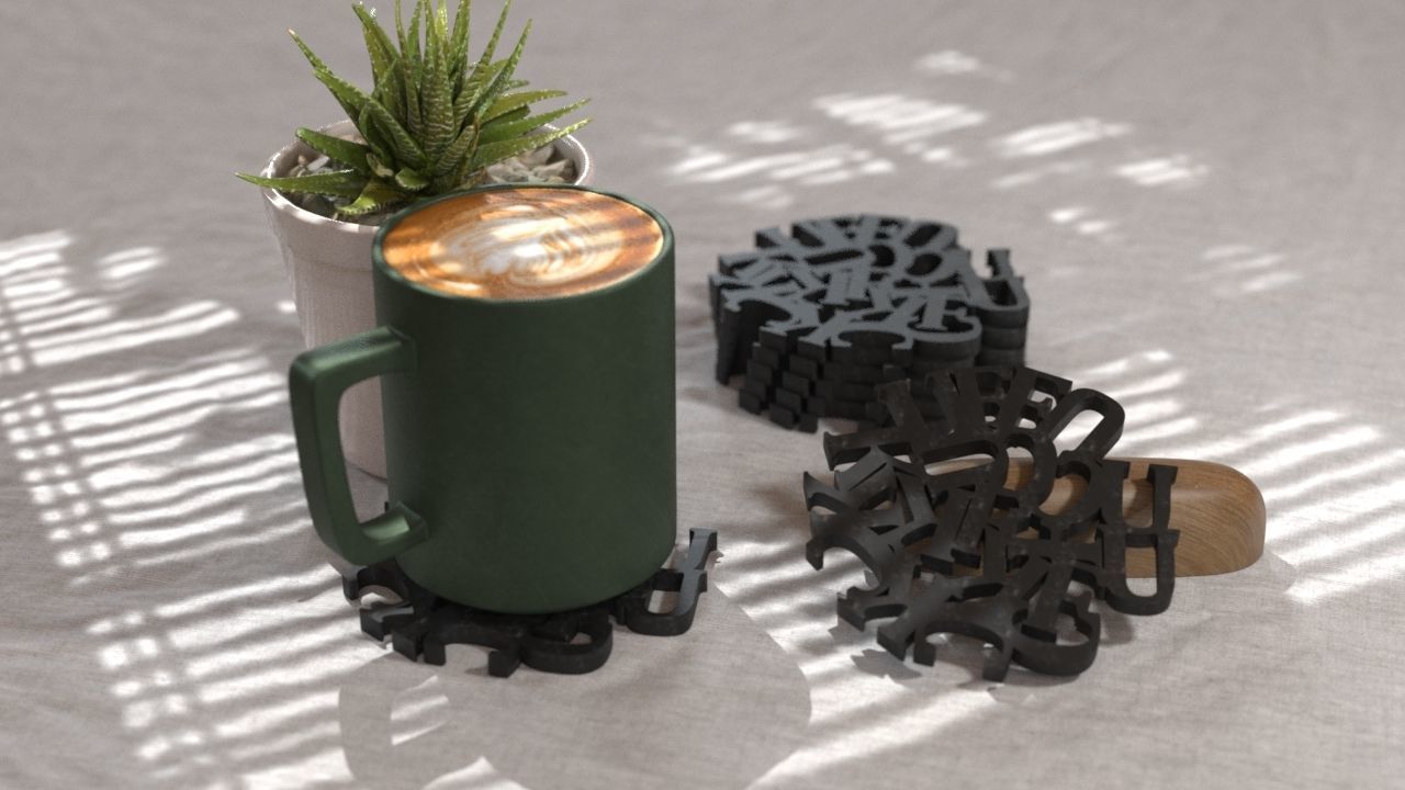 COASTERS  3D print model_23