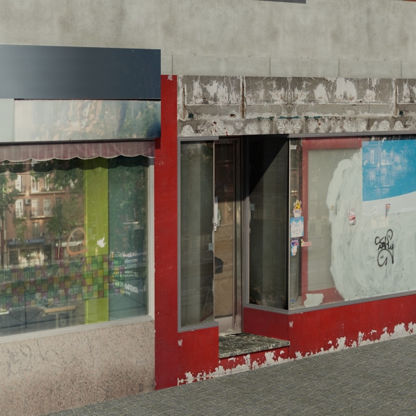 Building Collection 69-72 Low-poly 3D model_55