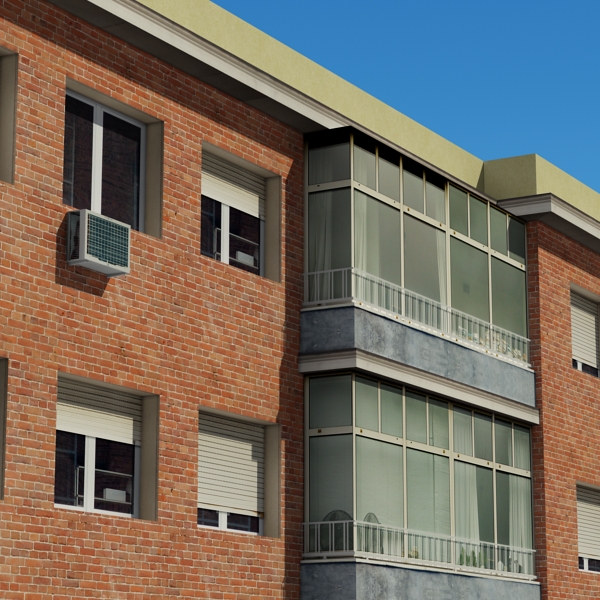 Building Collection 69-72 Low-poly 3D model_58