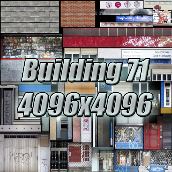 Building Collection 69-72 Low-poly 3D model_45