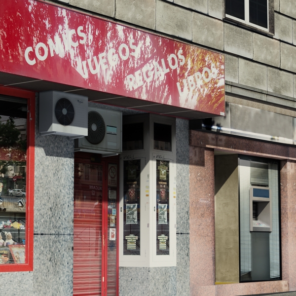 Building Collection 69-72 Low-poly 3D model_39