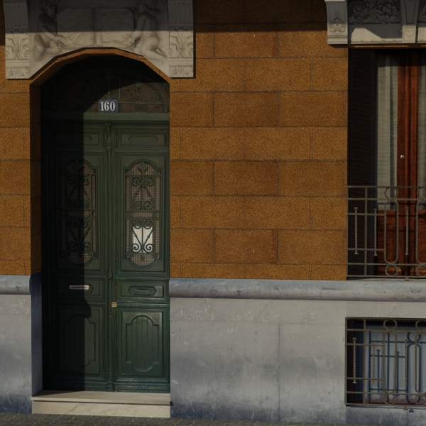 Building Collection 69-72 Low-poly 3D model_22