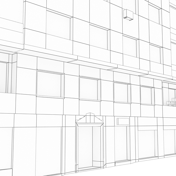 Building Collection 69-72 Low-poly 3D model_66