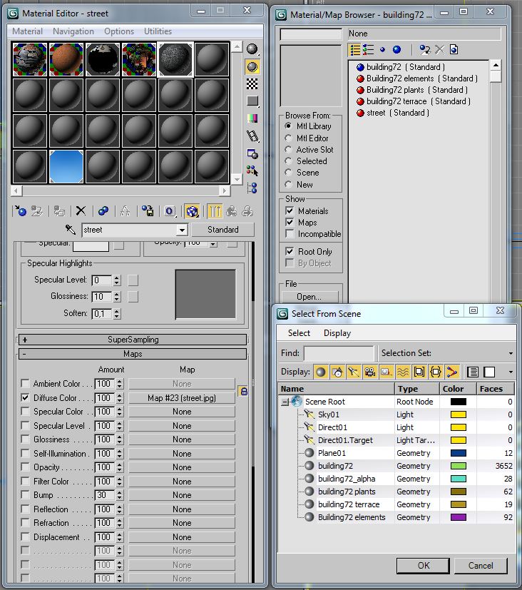 Building Collection 69-72 Low-poly 3D model_63