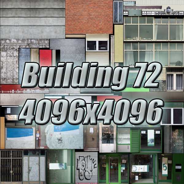 Building Collection 69-72 Low-poly 3D model_62