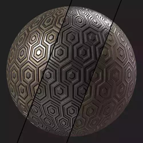 Metal Materials 48- Metal panels By Painting  Sbsar Pbr 4k 