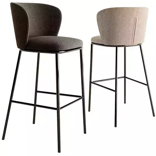 Ciselia Bar Chair 3D model