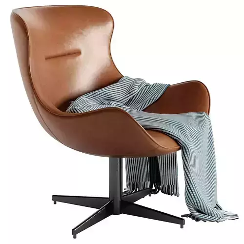 OOLONG Leather Armchair By Living Divani